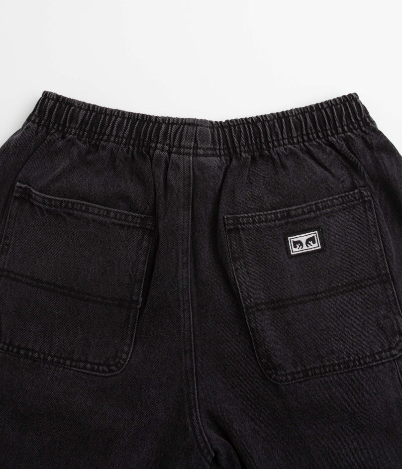 Obey Easy Denim Carpenter Shorts in Black