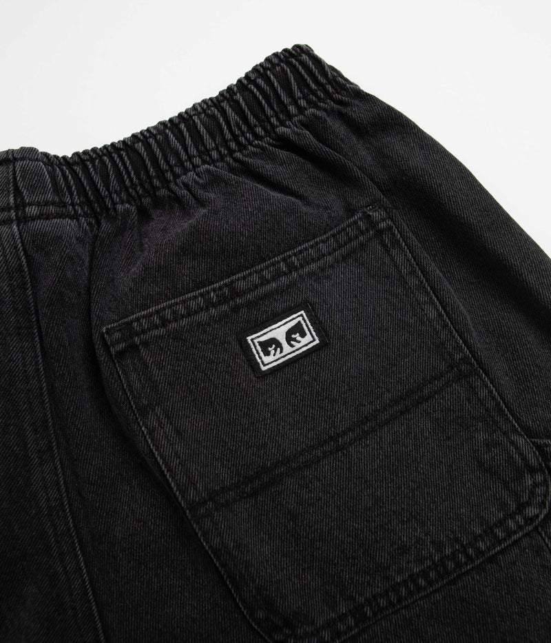 Obey Easy Denim Carpenter Shorts in Black