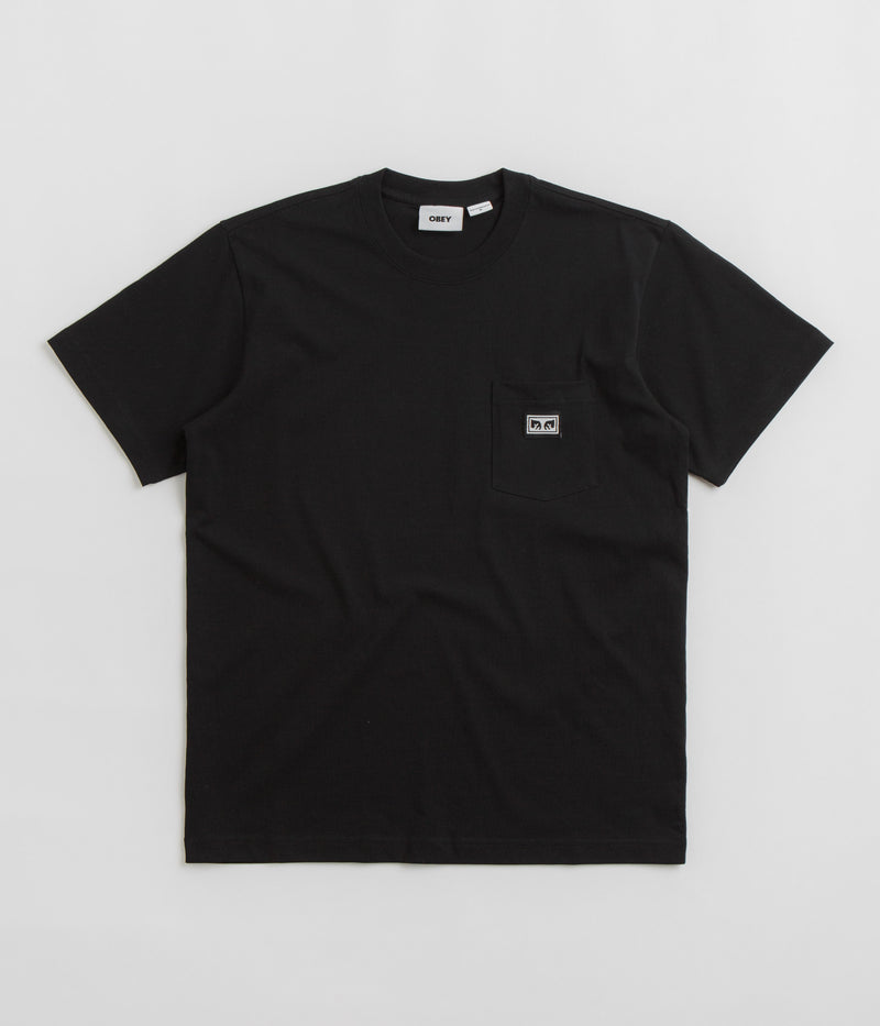 Obey Established Works Eyes Pocket T-Shirt in Black