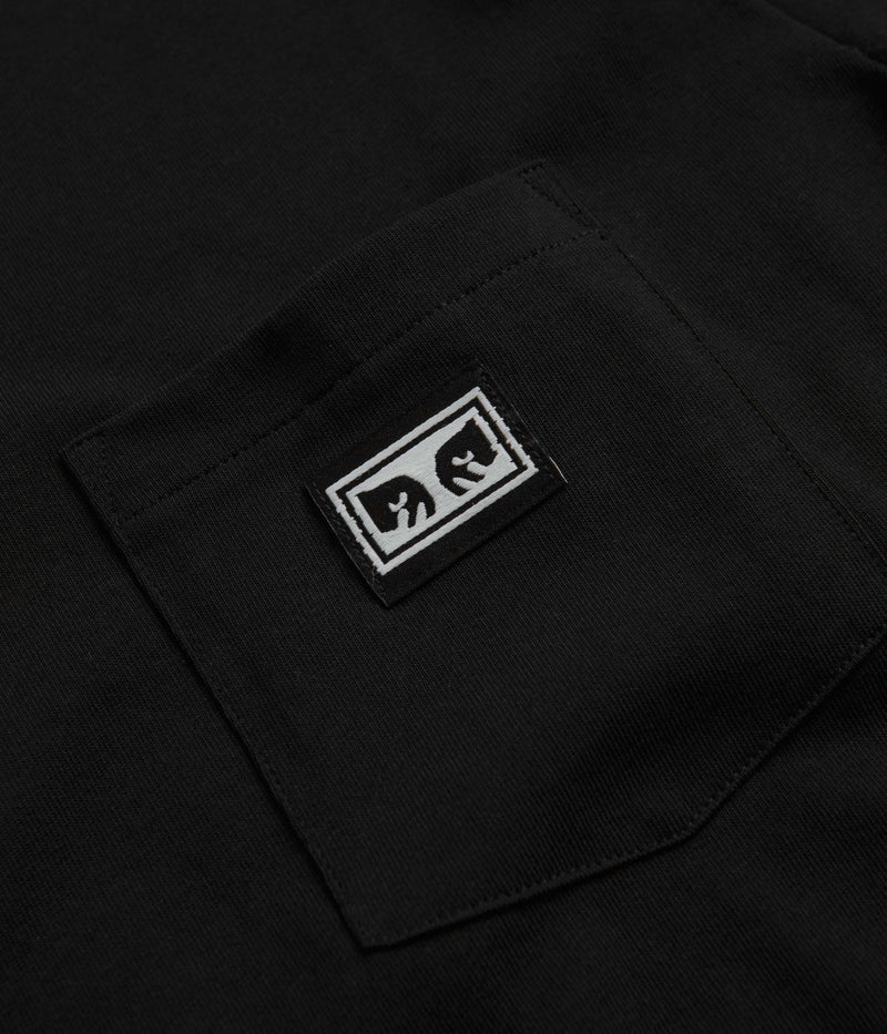 Obey Established Works Eyes Pocket T-Shirt in Black