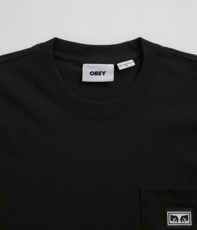 Obey Established Works Eyes Pocket T-Shirt in Black