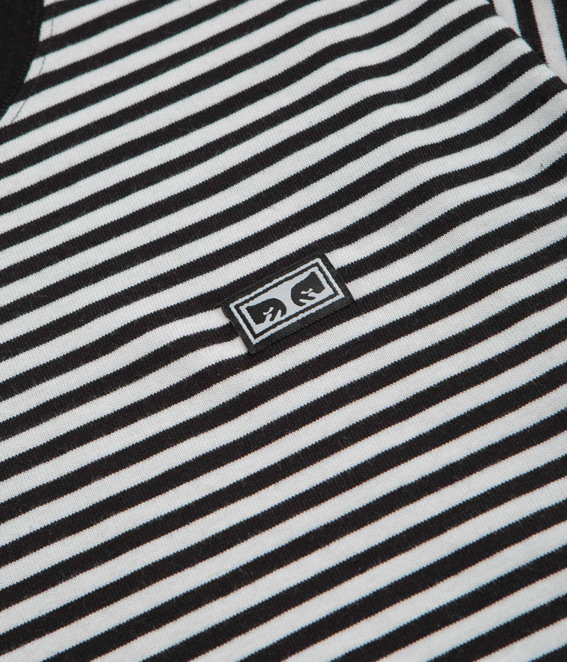 Obey Established Works Eyes Stripe T-Shirt in Black