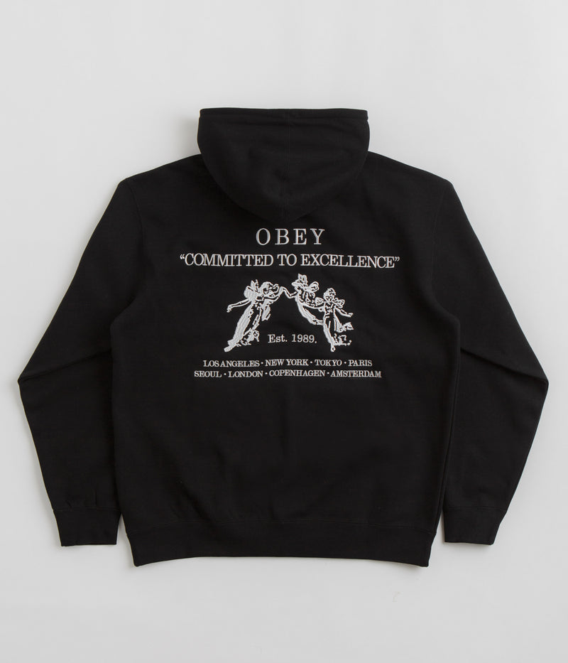 Obey Excellence Hoodie in Black