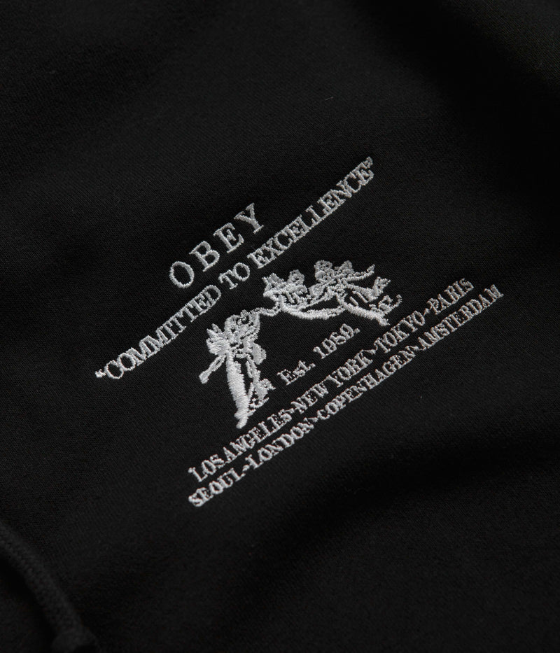 Obey Excellence Hoodie in Black