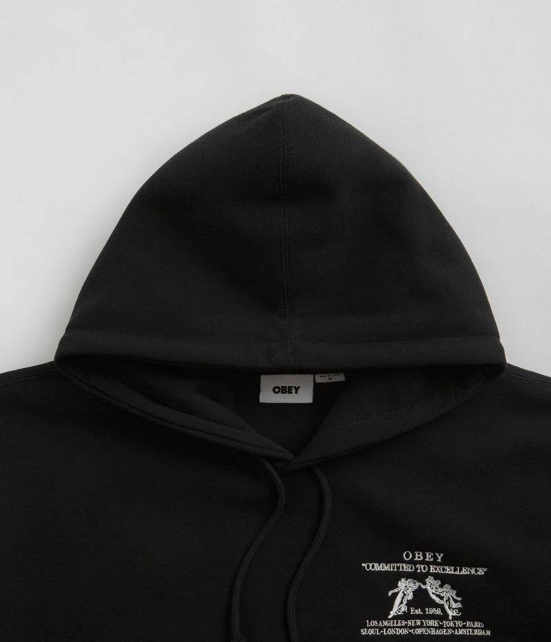 Obey Excellence Hoodie in Black