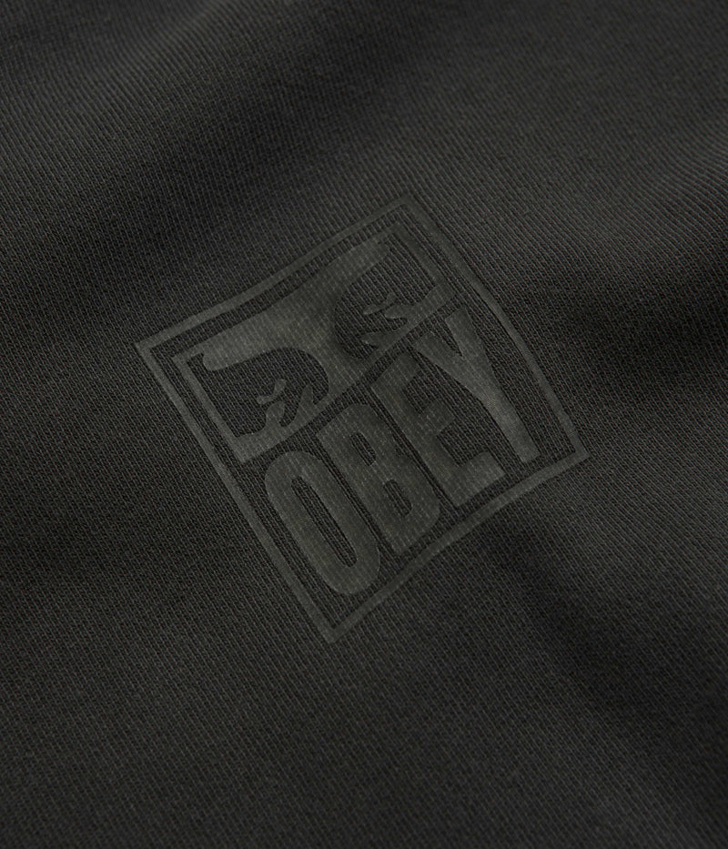 Obey Eyes Icon Extra Heavy Hoodie in Pigment Pirate Black