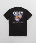 Obey Floral Garden T-Shirt in Black