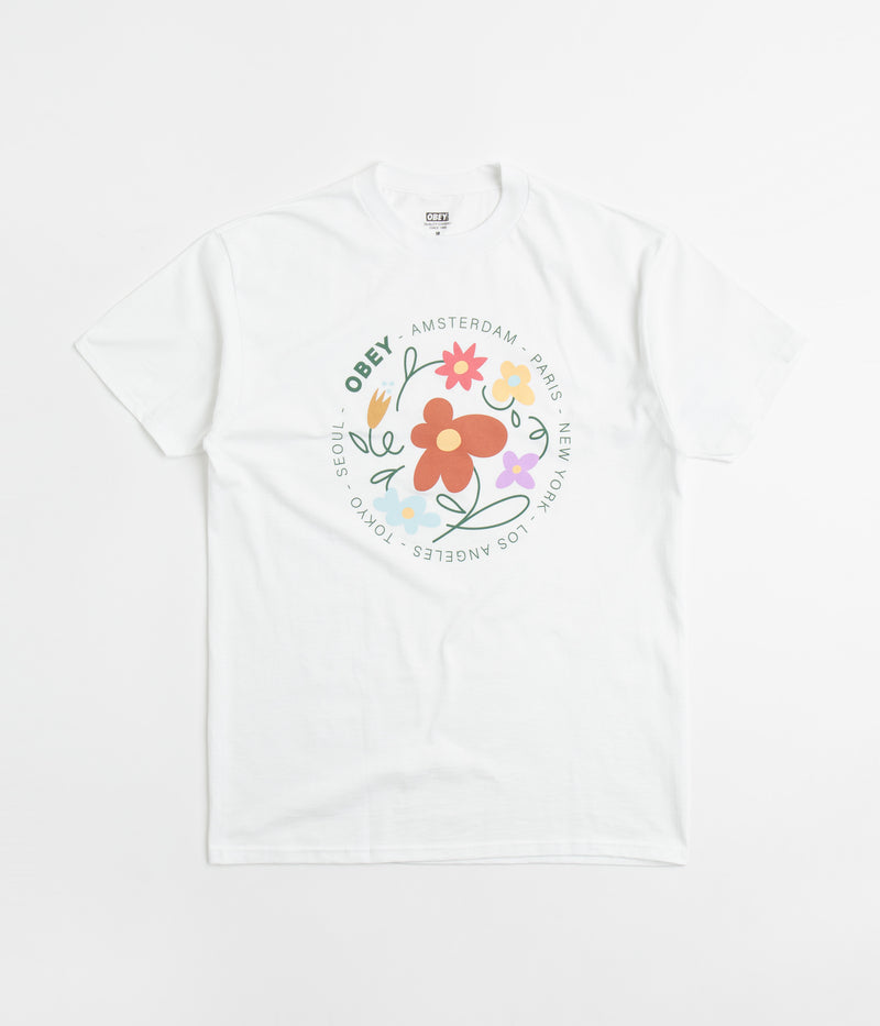 Obey Flower Dance T-Shirt in White