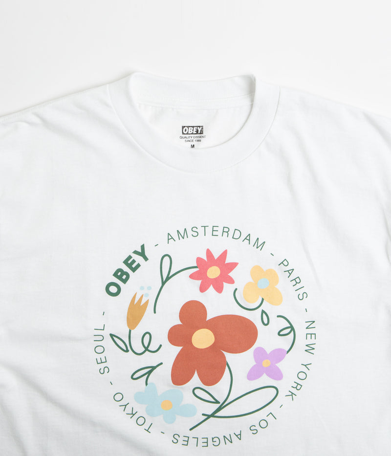 Obey Flower Dance T-Shirt in White