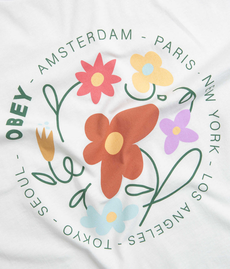 Obey Flower Dance T-Shirt in White
