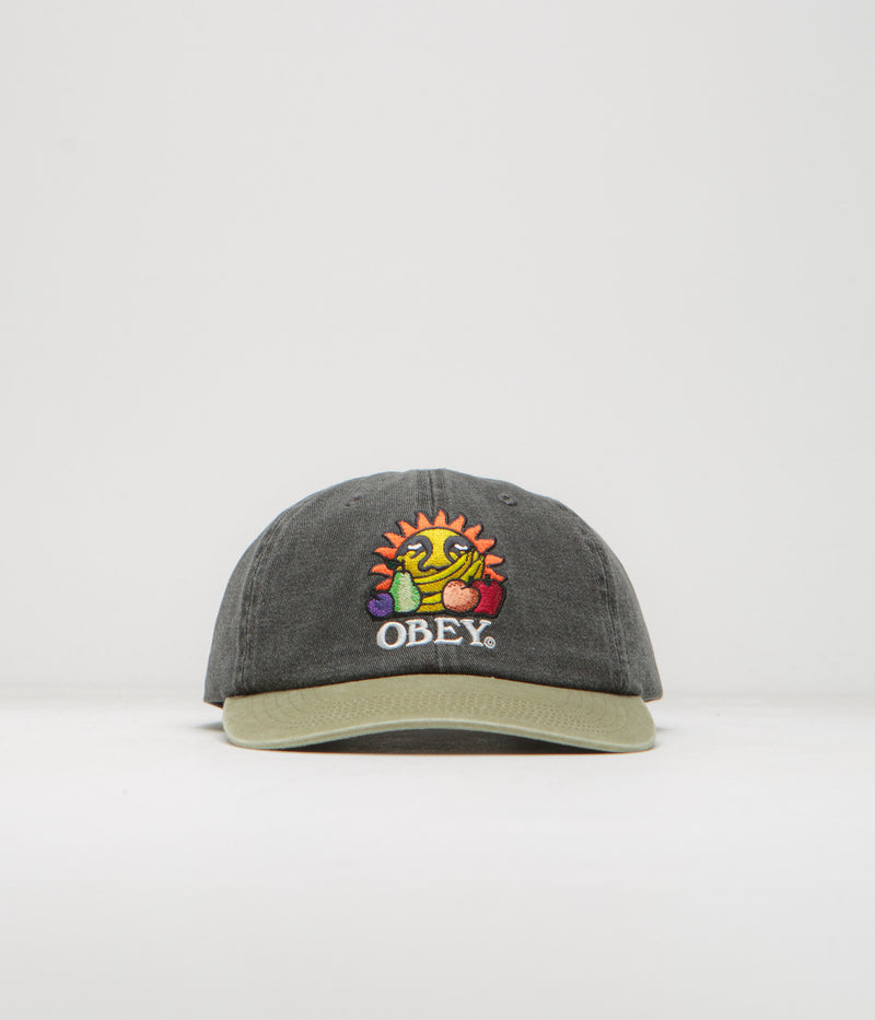 Obey Fruits Cap in Black Multi