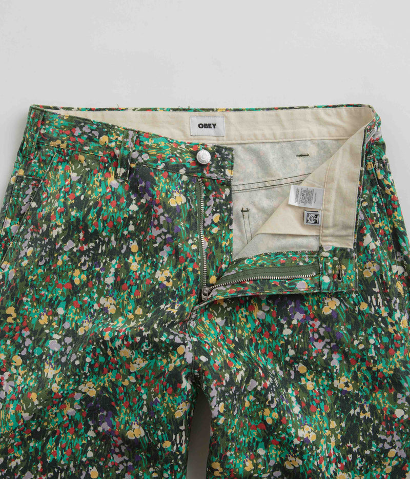Obey Hardwork Carpenter Pants in Floral Multi