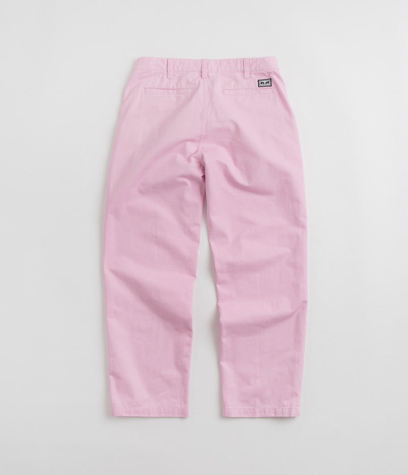 Obey Hardwork Pleated Pants in Piroutte