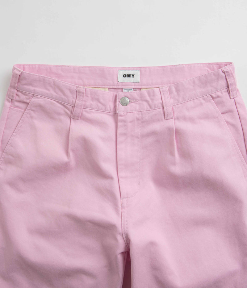 Obey Hardwork Pleated Pants in Piroutte