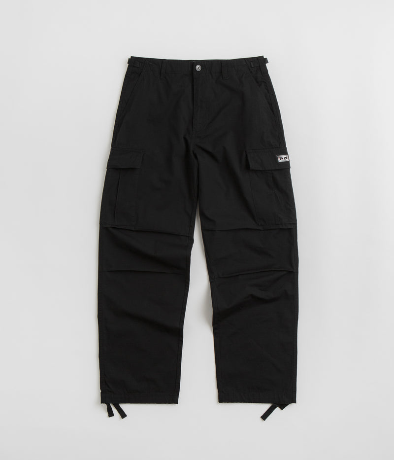 Obey Hardwork Ripstop Cargo Pants in Black