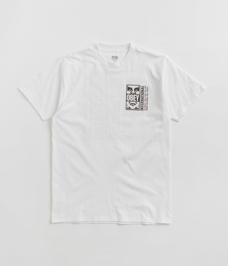 Obey Icon Split T-Shirt in White