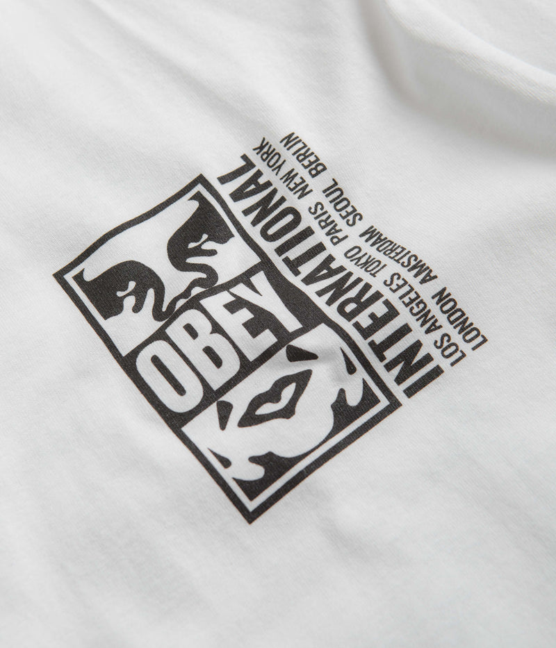 Obey Icon Split T-Shirt in White