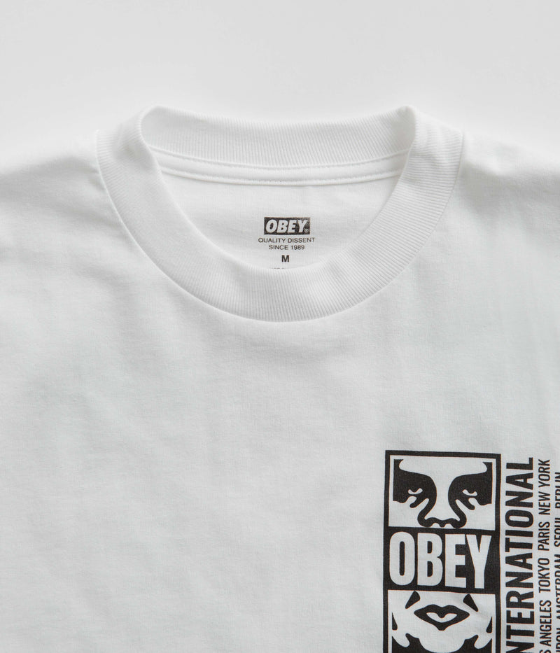 Obey Icon Split T-Shirt in White