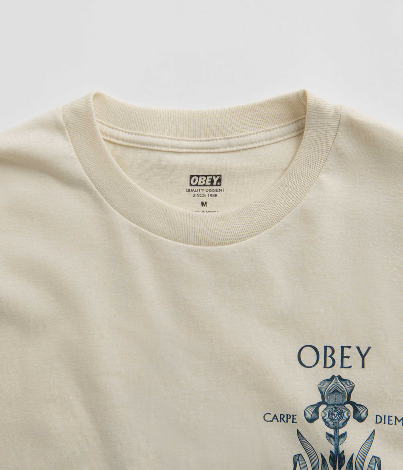 Obey Iris In Bloom T-Shirt in Cream