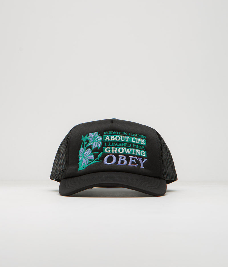 Obey Life Trucker Cap in Black