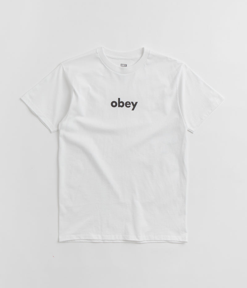 Obey Lower Case 2 T-Shirt in White