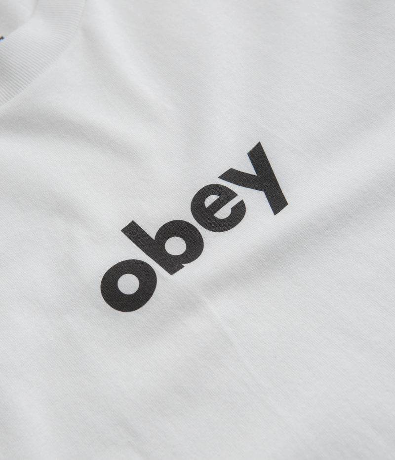 Obey Lower Case 2 T-Shirt in White