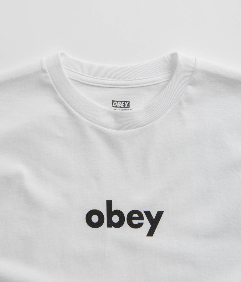Obey Lower Case 2 T-Shirt in White