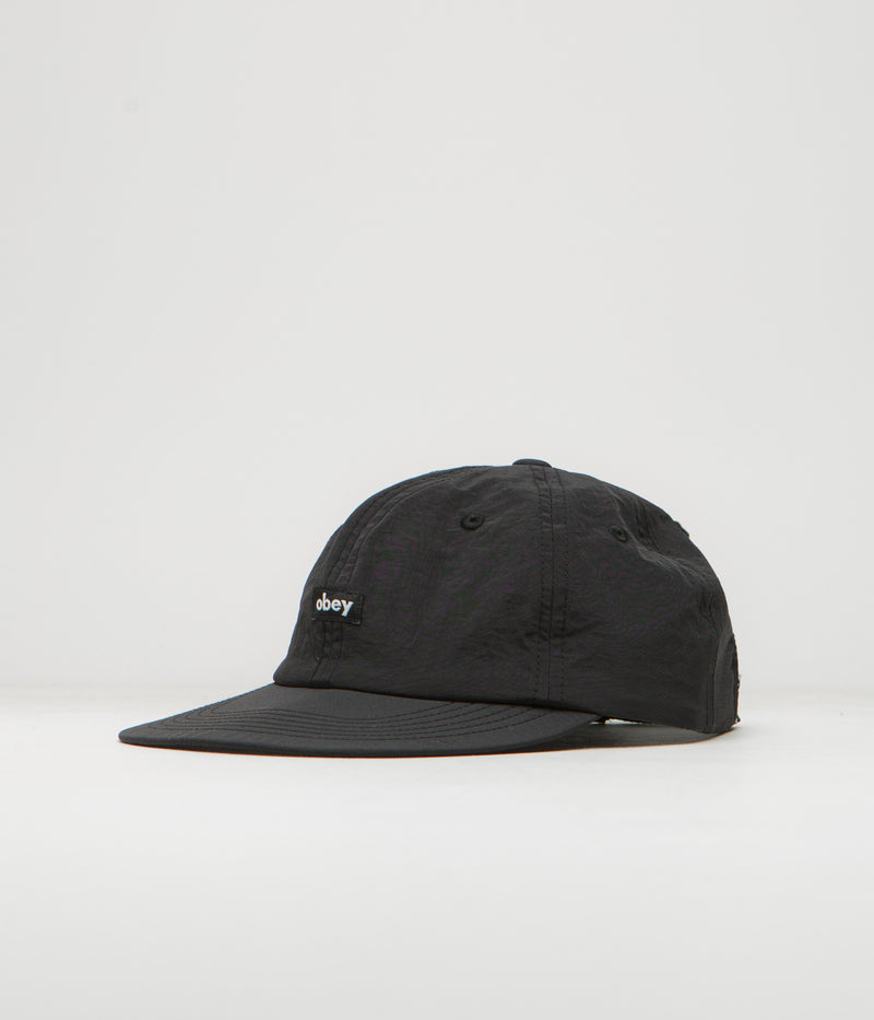 Obey Lowercase Nylon Cap in Black