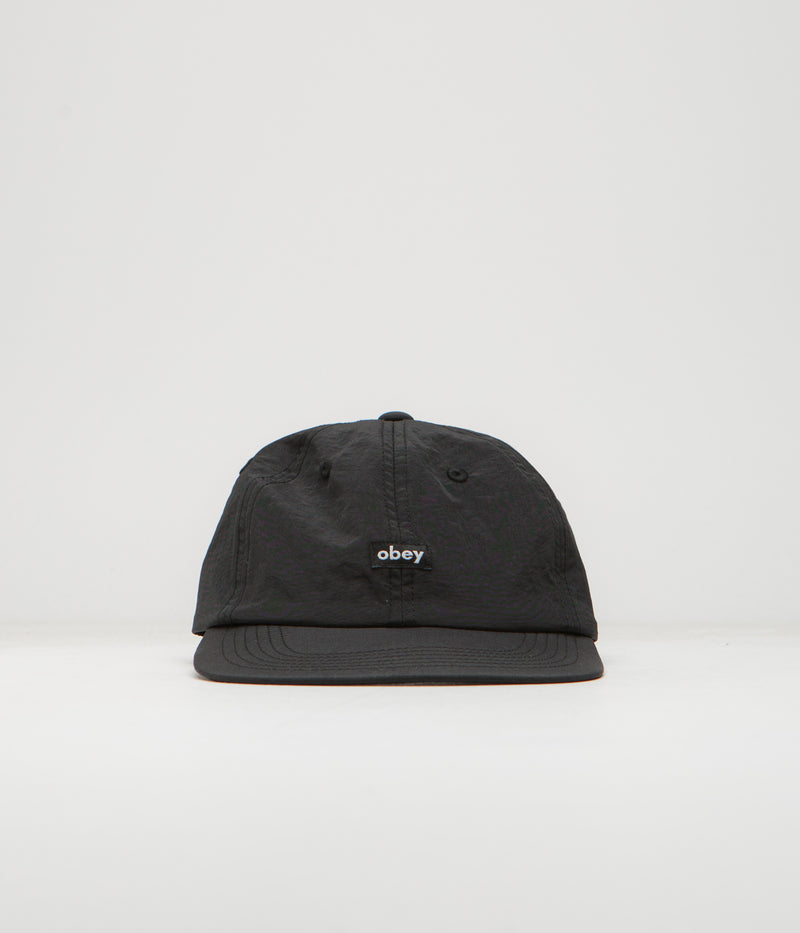 Obey Lowercase Nylon Cap in Black
