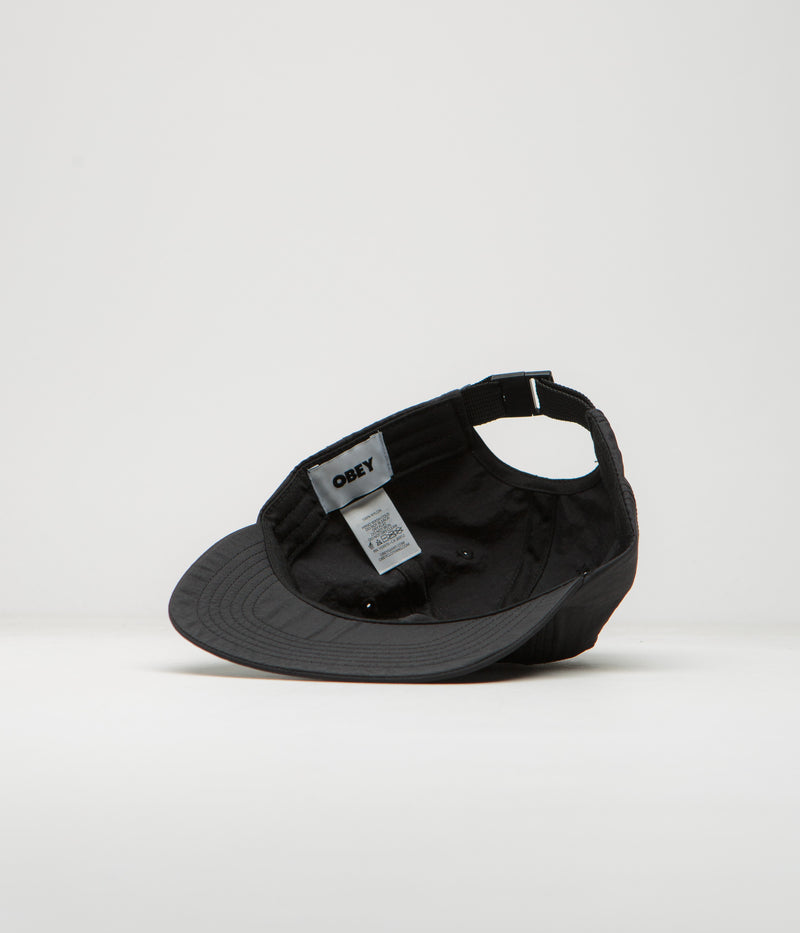Obey Lowercase Nylon Cap in Black