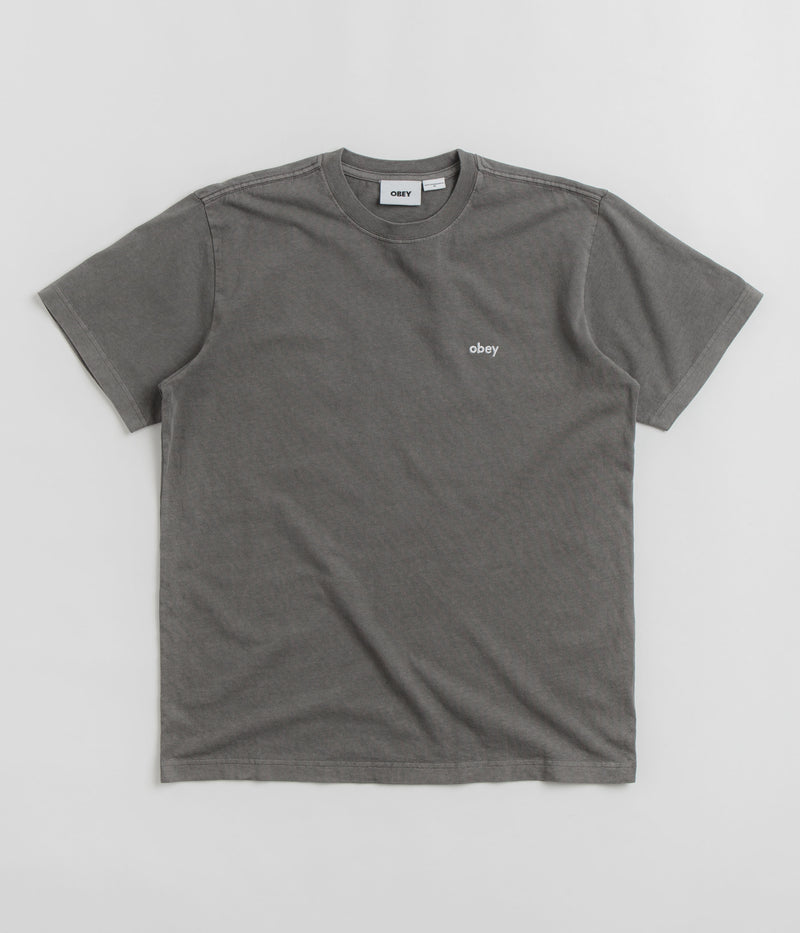 Obey Lowercase Pigment T-Shirt in Digital Black