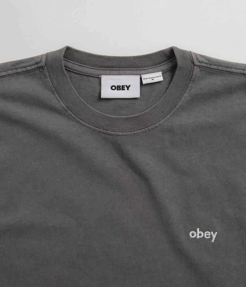 Obey Lowercase Pigment T-Shirt in Digital Black