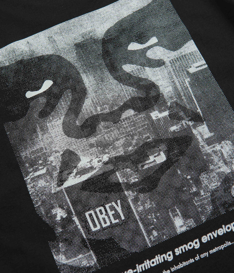 Obey NYC Smog T-Shirt in Black