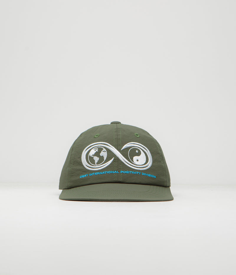 Obey Posi Division Cap in Moss Green