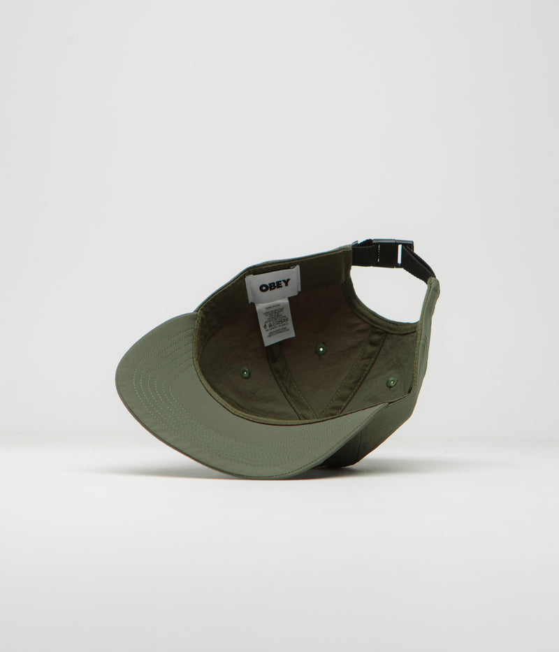 Obey Posi Division Cap in Moss Green