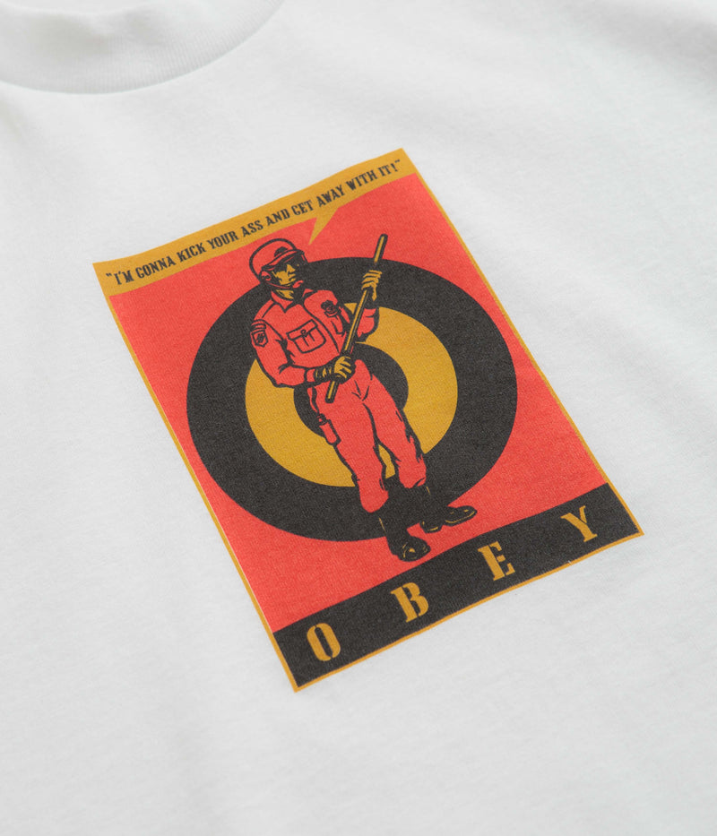 Obey Riot Cop T-Shirt in White