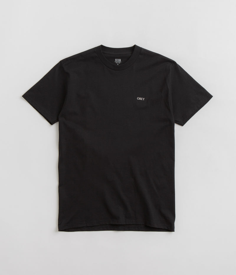 Obey Ripped Icon T-Shirt in Black