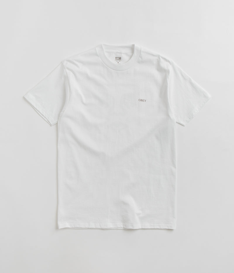 Obey Ripped Icon T-Shirt in White