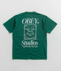 Obey Studios Icon T-Shirt in Adventure Green