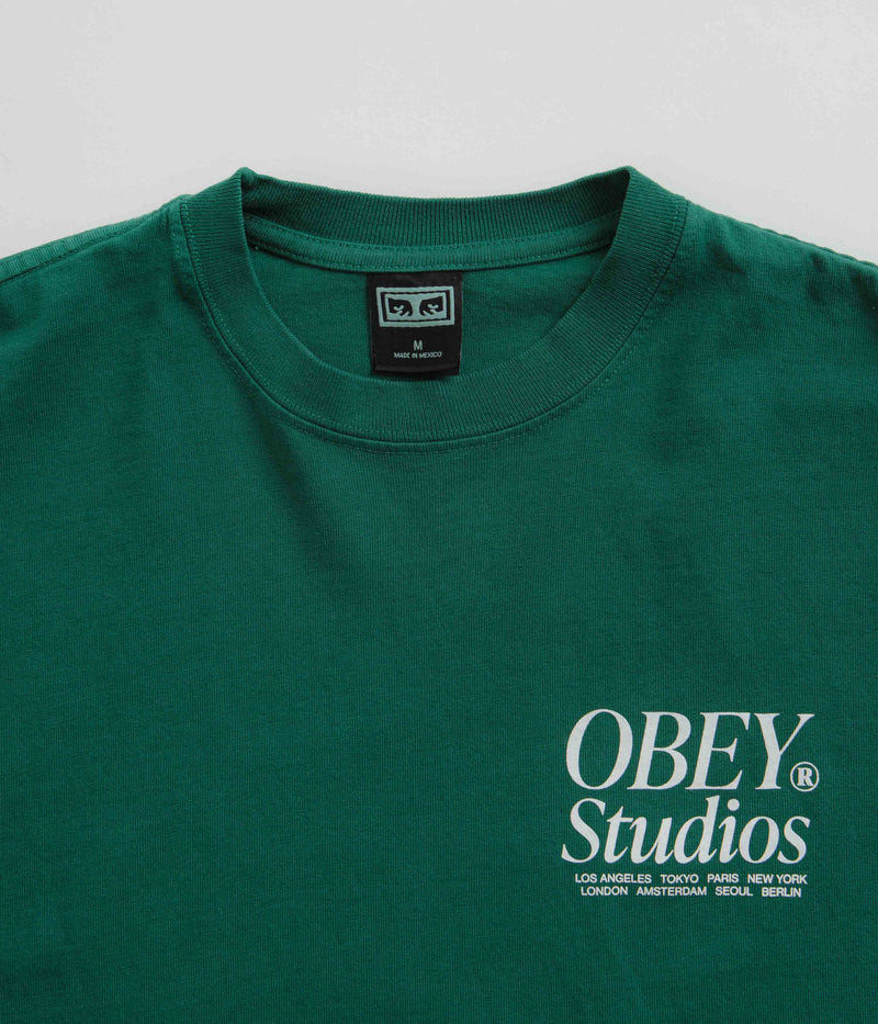 Obey Studios Icon T-Shirt in Adventure Green