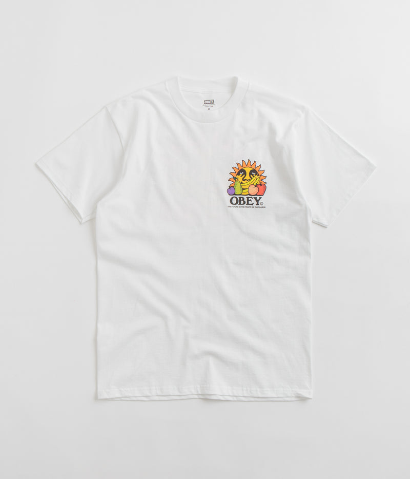 Obey The Future Is The Fruits Of Our Labour T-Shirt in White