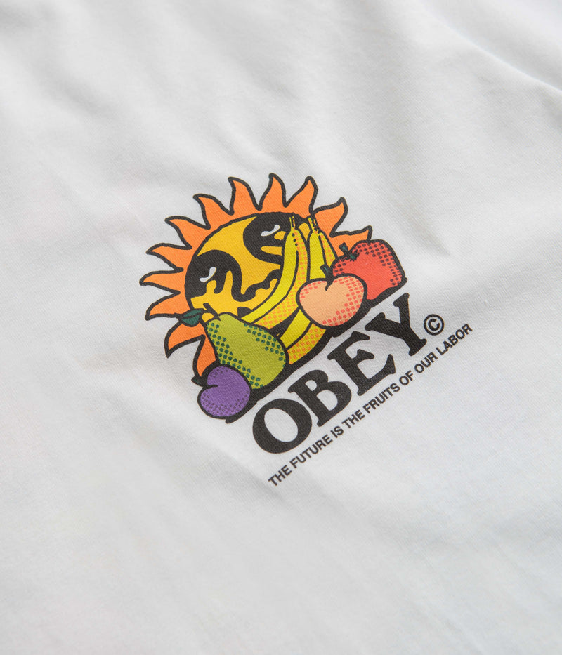 Obey The Future Is The Fruits Of Our Labour T-Shirt in White