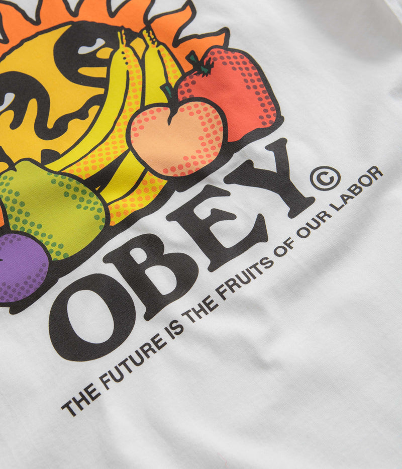 Obey The Future Is The Fruits Of Our Labour T-Shirt in White