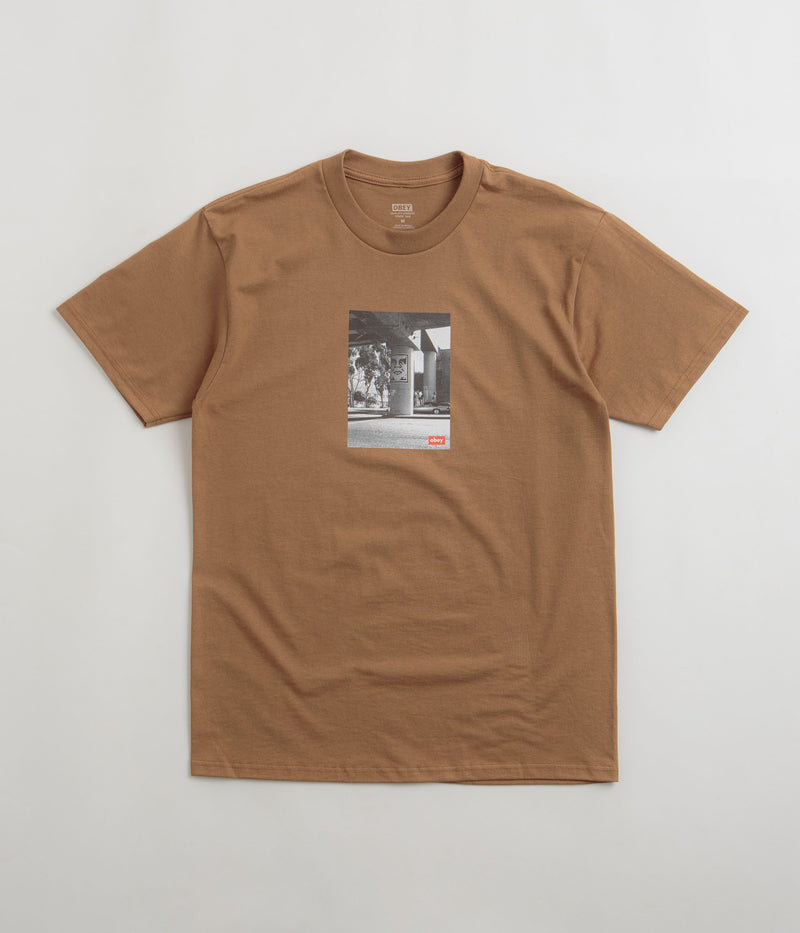 Obey Urban Renewal T-Shirt in Brown Sugar