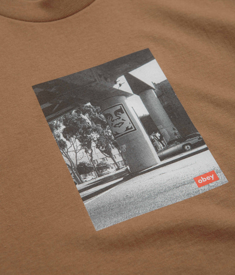 Obey Urban Renewal T-Shirt in Brown Sugar