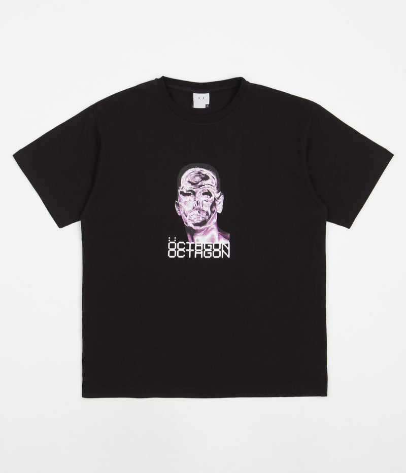 Octagon Noisy T-Shirt in Black and Purple