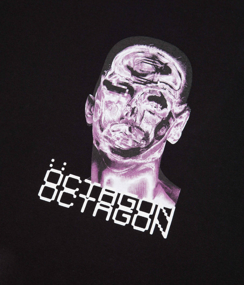 Octagon Noisy T-Shirt in Black and Purple