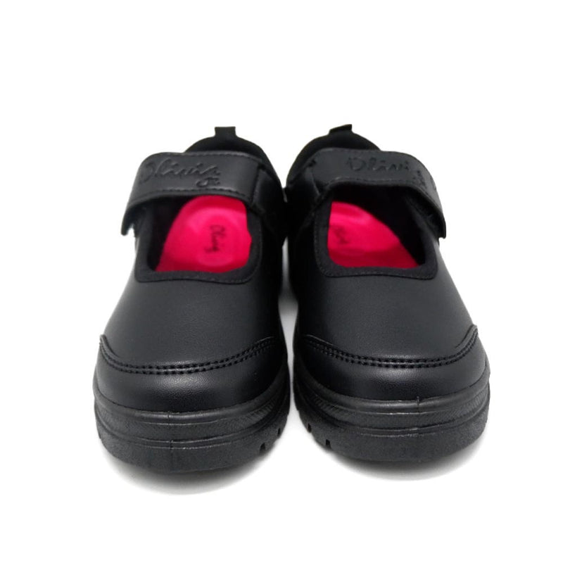 Olivia Jr Black School Shoes - OLV8001