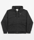 Nike Padded Hooded Jacket in Off Noir and White