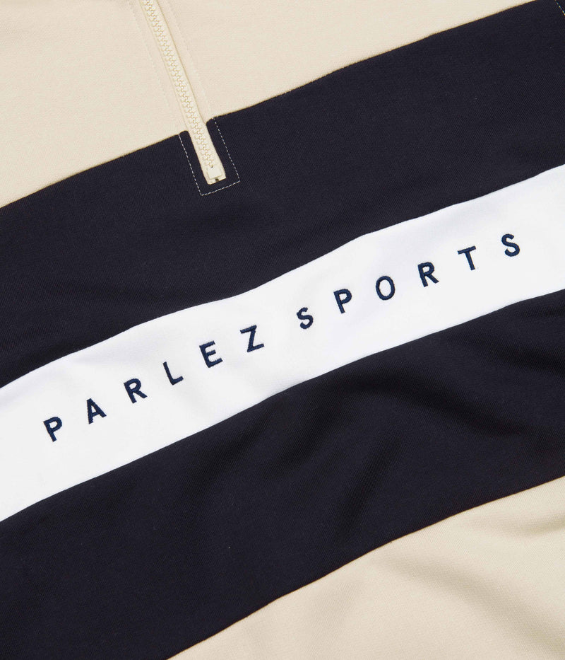 Parlez Aback Quarter Zip Sweatshirt in Ecru